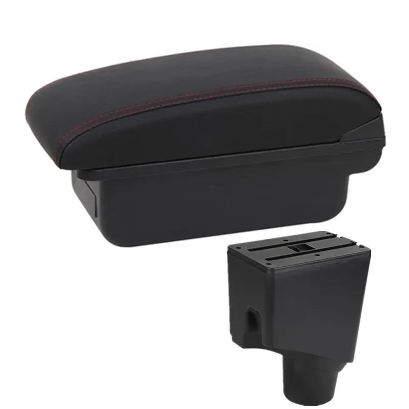 Ysdsls 1 Red Line No Usb Car Armrest Box 2015-2023 Retrofit Parts Interior Storage Usb For Yaris Hybrid