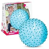 Edushape The Original Sensory Ball for Baby - 7' Transparent Blue Color Baby Ball That Helps Enhance Gross Motor Skills for Kids Aged 6 Months & Up - Vibrant, Colorful and Unique Toddler Ball