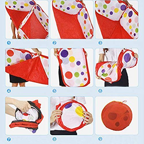 Nuobesty Cercadinho infantil de 1 x 1 m com cesta de basquete e bolsa de armazenamento com zíper par