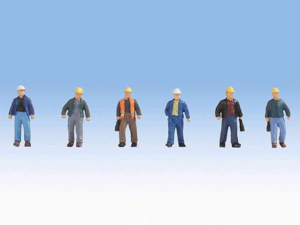 Noch 15057 Construction Workers (6) Figure Set HO GAuge