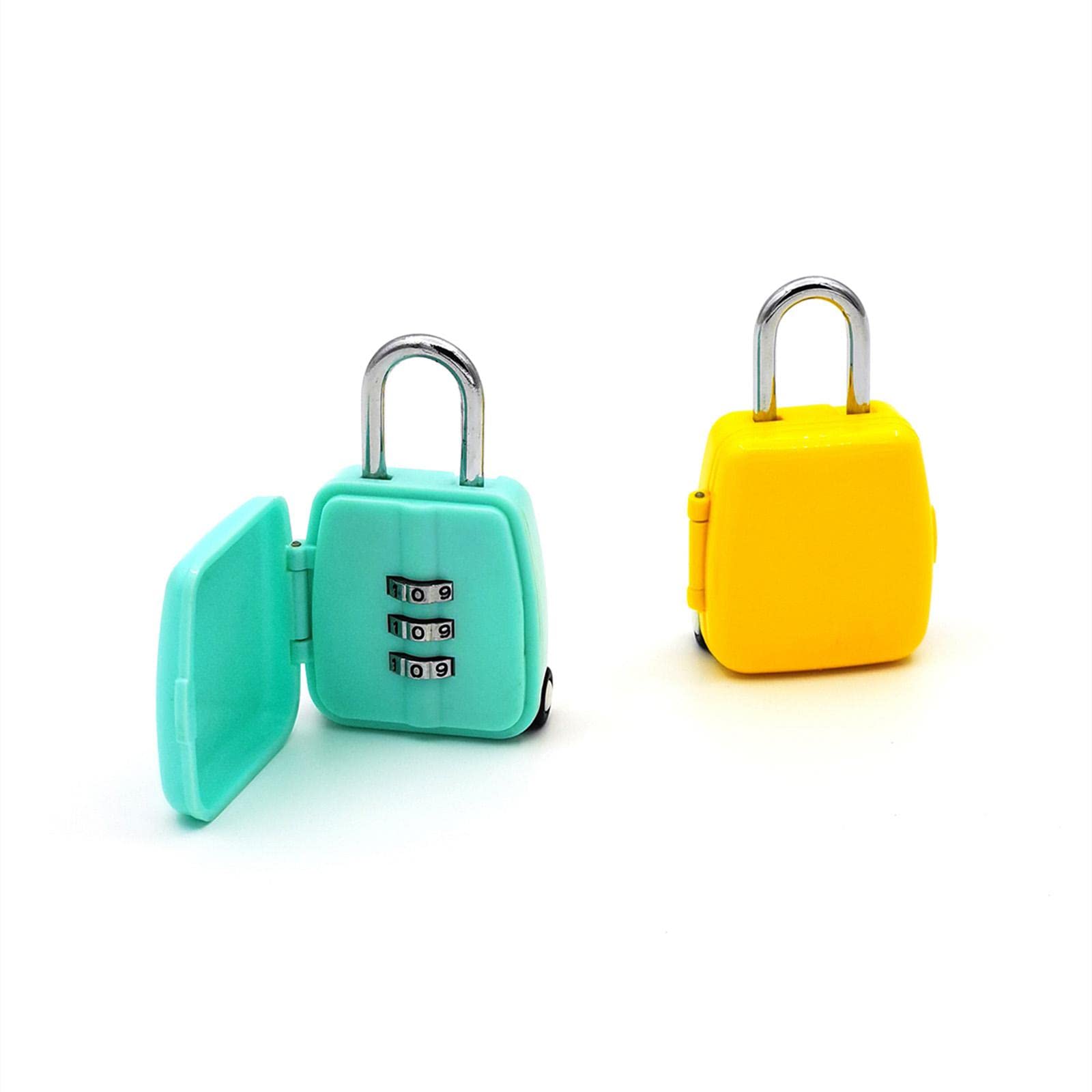 candado código de bloqueo candado Candado, candado con código, candados for equipaje, mini candado de combinación de seguridad, diseño oculto digital reiniciable, candado con 3 códigos digitales for c
