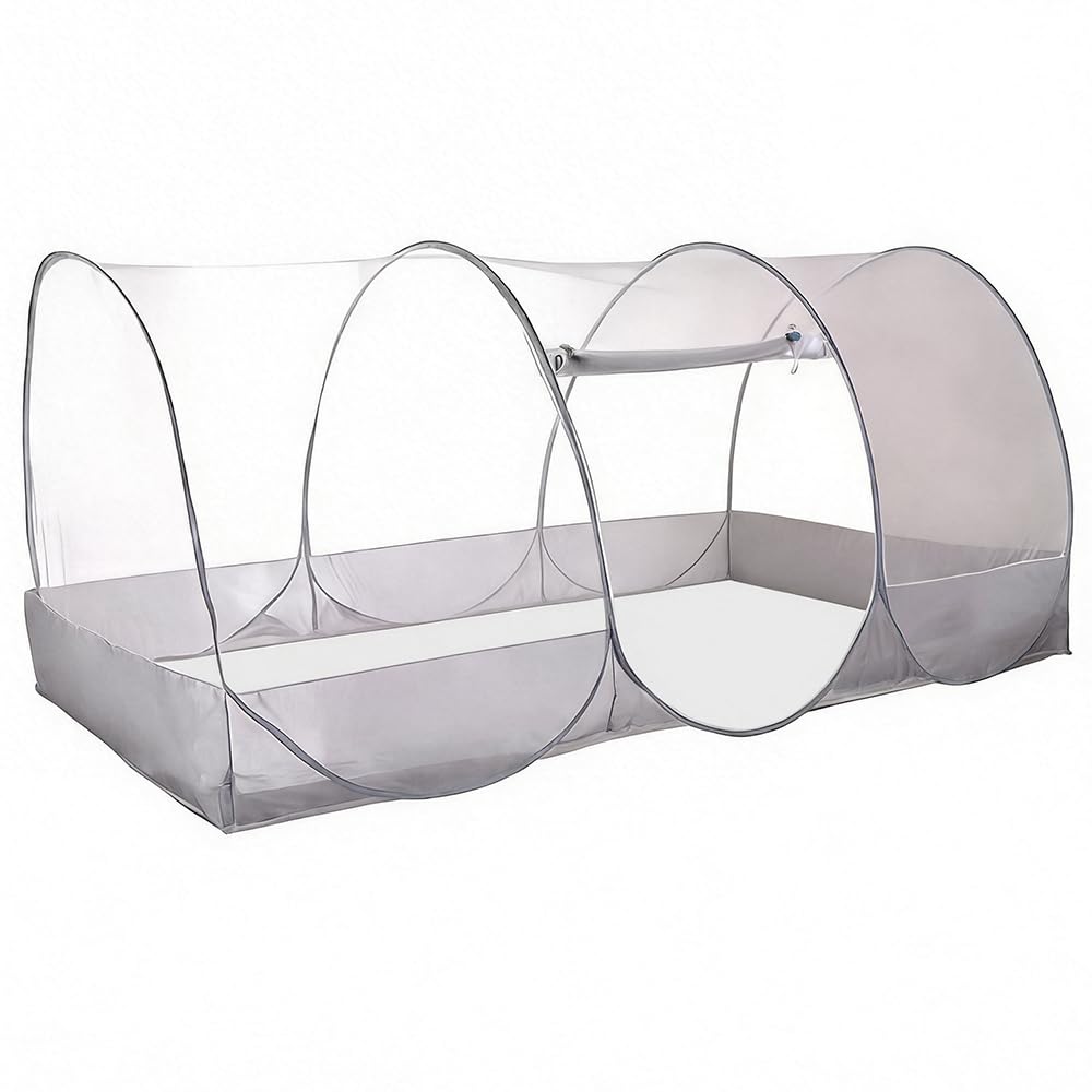 Sgzioo White Pop Up Mosquito Net, Mosquito Net For Bed, Portable Mosquito Tent, Breathable Insect Protection, Mosquito Netting For Home Camping Travel Dorm