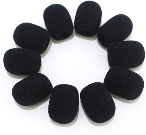 HMILYDYK Schaumstoff-Abdeckung fA r Headset  Mikrofon  Schwarz  StA ck