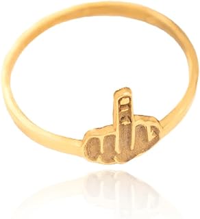 Middle Finger Ring | Swear Ring | Fuck Off Ring | Trendy Rings | Tiny Fuck Ring | Fuck it Ring | Swear Jewelry | Midi Ring | Fuck Off Charm