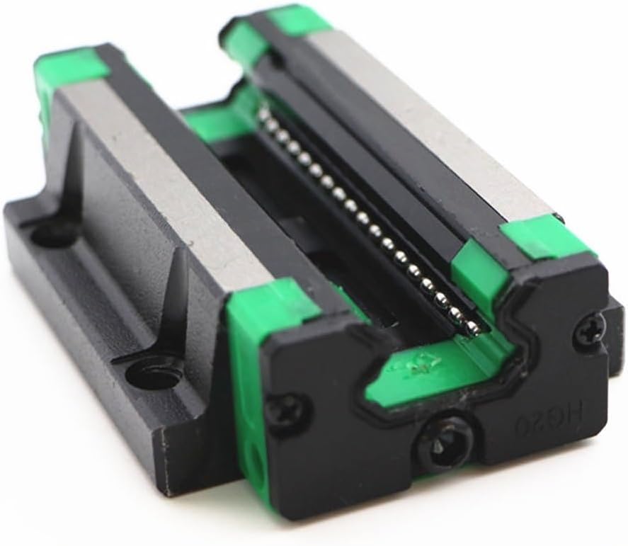 BSEID 2PC HGR30 Linear Guide Rail 100-1500mm,4PCS Slide Block Carriage HGH30CA/HGW30CC Linear Slider for CNC Parts Router Engraving(HGW30CC,500mm)