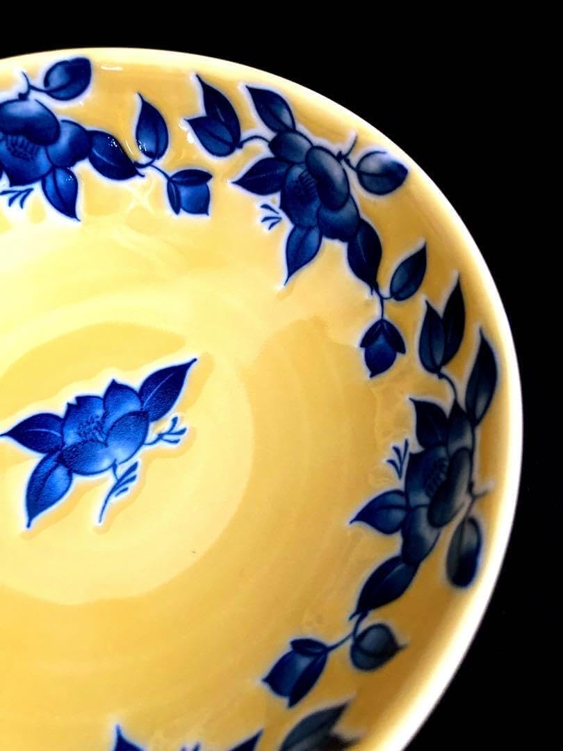 有田焼 華山窯 金彩古伊万里 大皿 八角皿 染付 金襴手 青海波 角