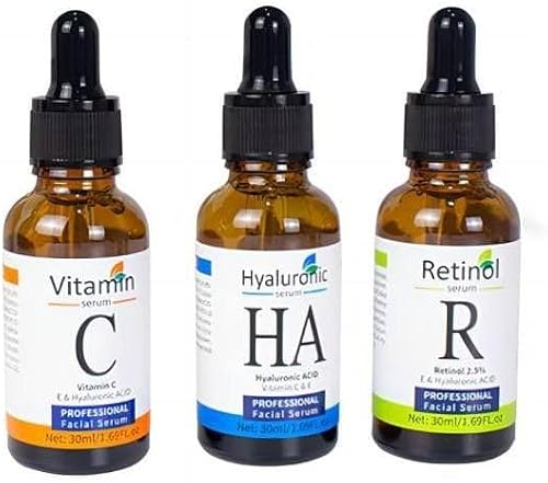 Vitamin C, Retinol and Hyaluronic Acid Serum - Complete Skincare Solution