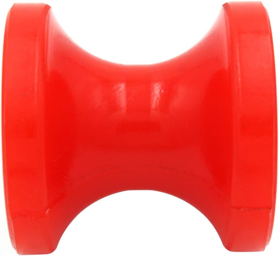 Boat Trailer Bow Stop Roller 3 Inch Polyurethane Replacement Boat Jetski Trailer Part Non Marking Red