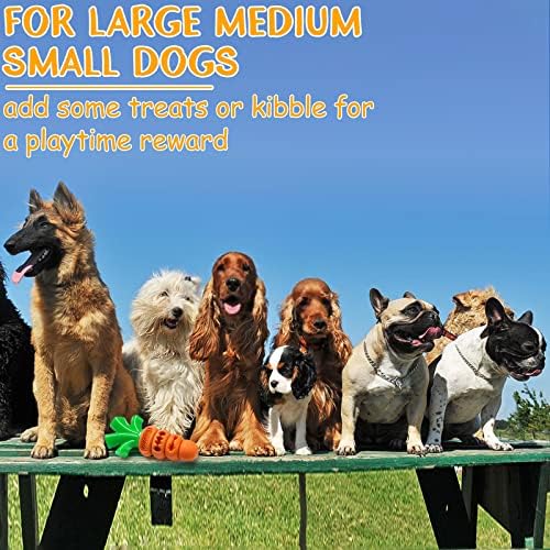Sugelary Dog Toys, Indestructible Tough Dog Chew Toys, Durable Rubber Nylon Puppy Teething Toys for Large Medium Small Dogs