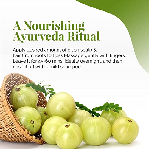 Life & Pursuits Amla Brahmi Hair Oil For Hair Growth - 6.76 Oz Organic & Natural Hair Oil With Coconut, Castor, And Sesame For Healthy & Shiny Hair (Packaging May Vary) #TOP3