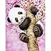 DIY Diamant Malen set Panda auf dem Baum, Gemälde Malen nach Zahlen kinder, 5D Diamant Painting Full Strass Stickerei Kreuzstich Kunst Basteln Leinwand Wanddeko Aufkleber Home Decor 30x40 cm