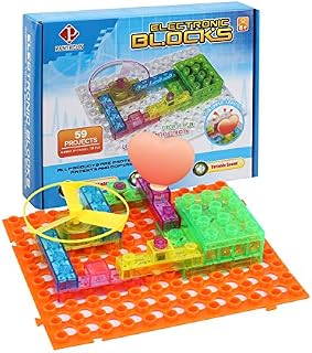 PANTHEON Circuit Kit with Lighted Bricks Magnets 59 Different Projects in 1, Best