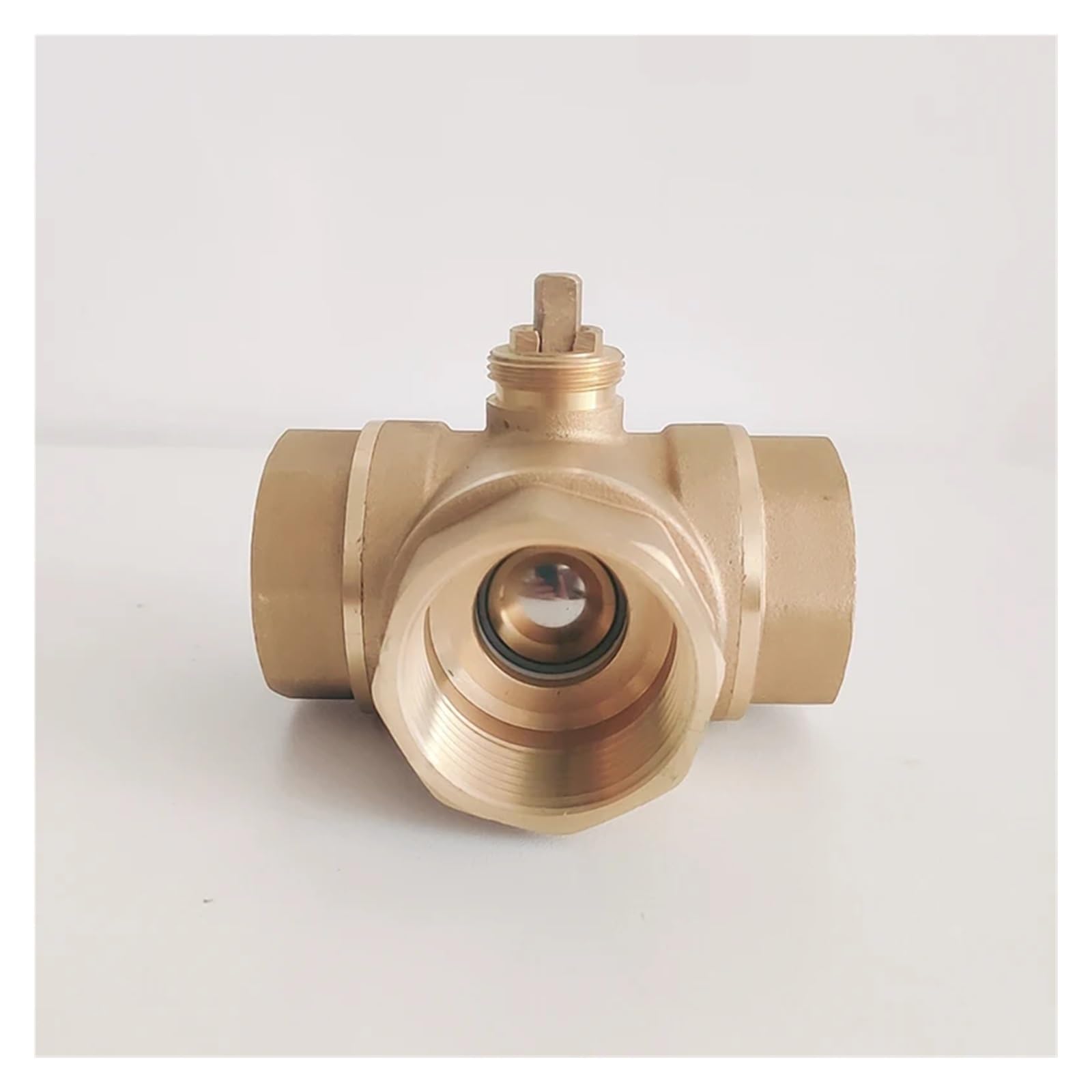 Corps de robinet à bille électrique DN32 à trois voies avec filetage interne cylindrique