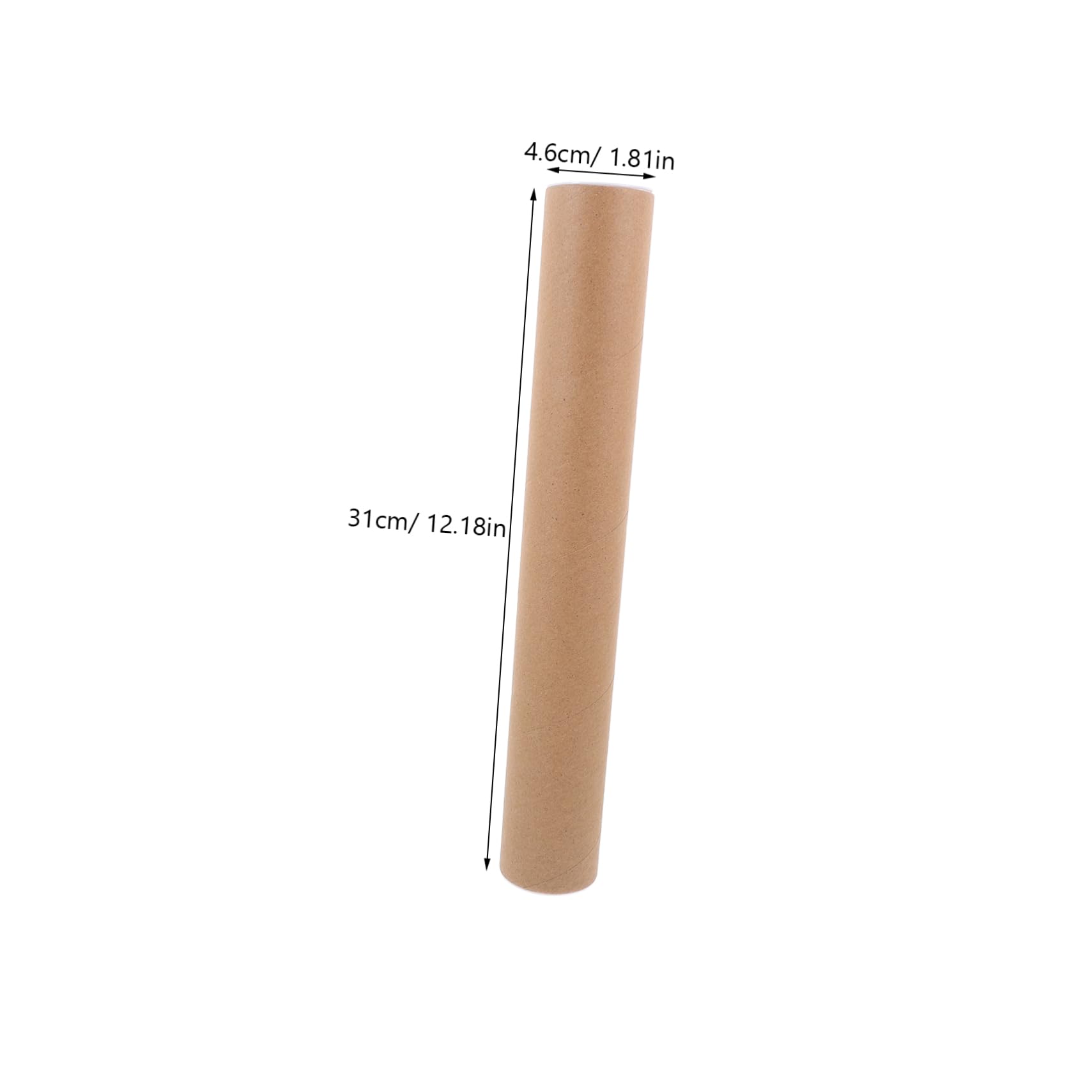 Operitacx 10pcs Brown Cardboard Tube Mailers 1.5 Inch Diameter x 12 Inch Length Heavy Duty Packaging for Art Posters Graphics and Documents