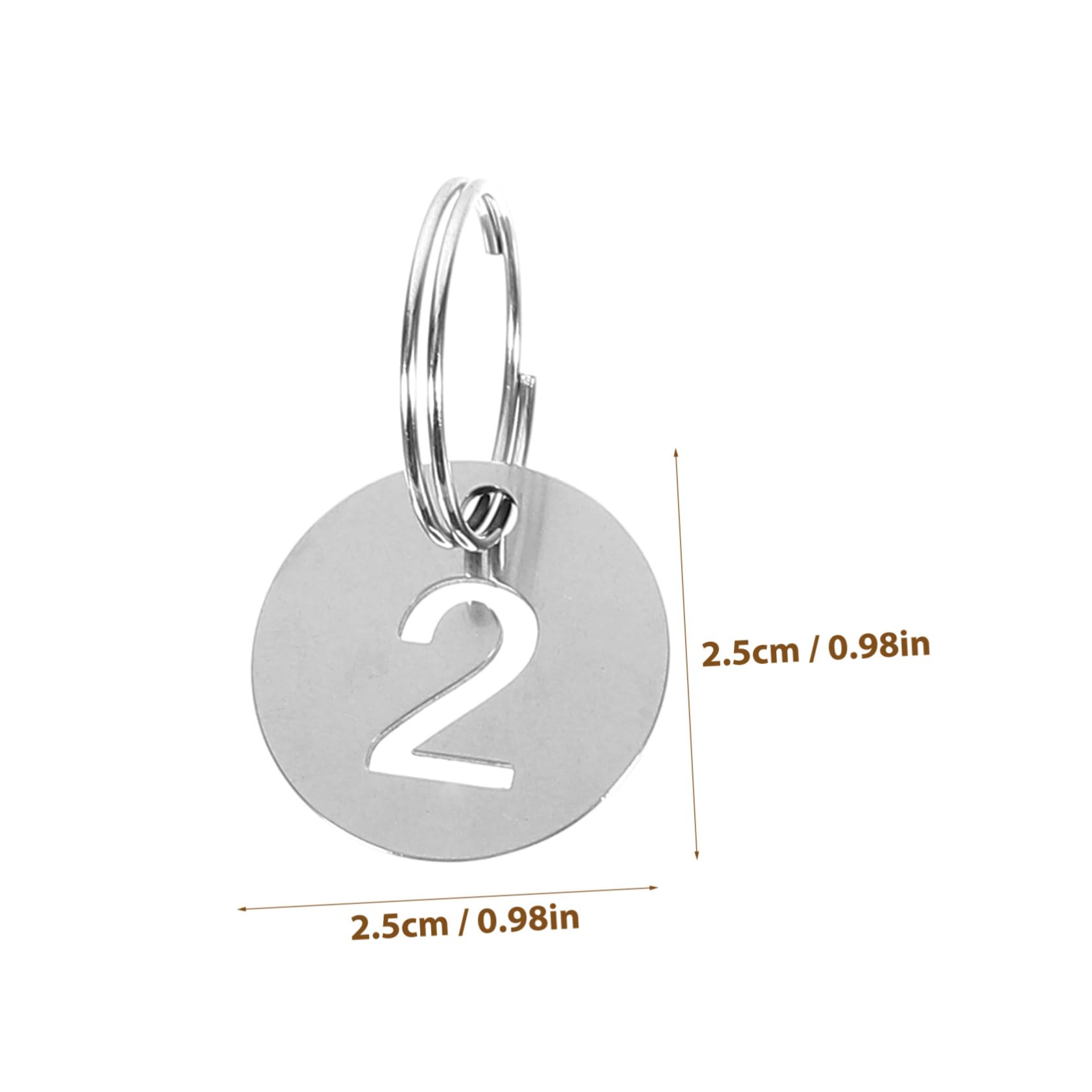 5 Set Di Etichette Per Chiavi Targhette Portachiavi in ​​metallo Adesivi Numerici Per Identificatori Di Chiavi Per Bagagli Etichette Numerate Rotonde Per Armadietti 50 Pezzi * 5