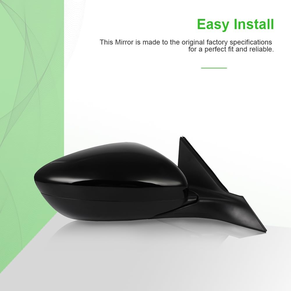 SCITOO Passenger Side View Mirror Compatible with 2018-2022 For Honda For ACCORD Power Non-Heated 3Pins Right Outside Exterior Mirror HO1321328