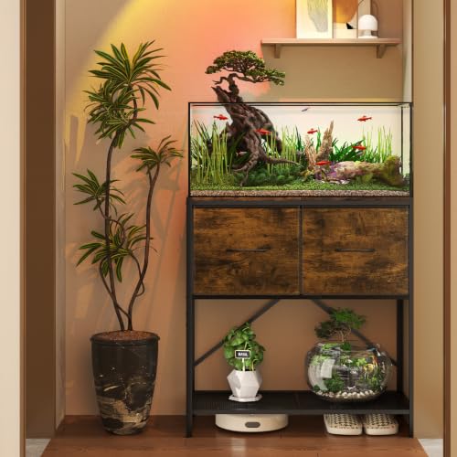 5-15 Gallon Fish Tank Stand, 3-Tier Heavy Duty Metal Aquarium Table 5-15 Gallon Fish Tank Stand, 3-Tier Heavy Duty Metal Aquarium Table - Image 1