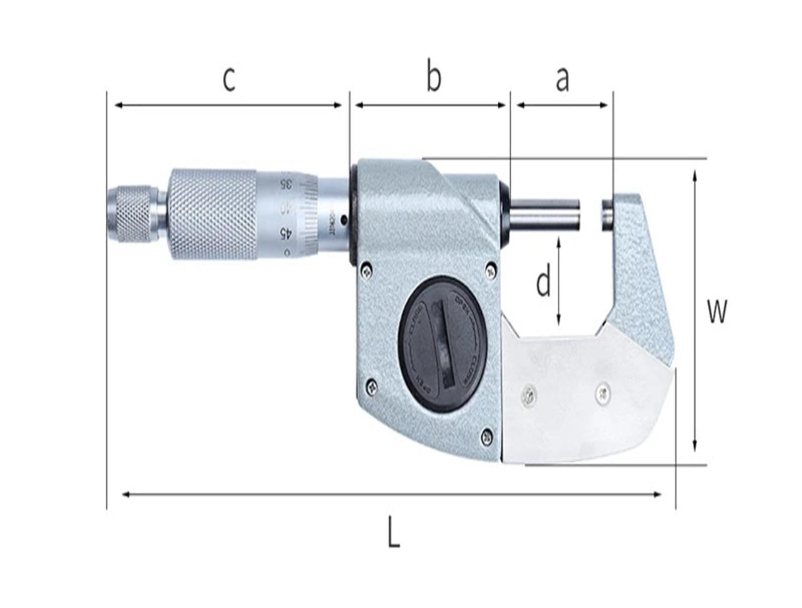 Micrometro digitale elettronico IP65 0-25 mm impermeabile esterno calibro misuratore di spessore 0,001 mm punta in carburo strumenti di misura