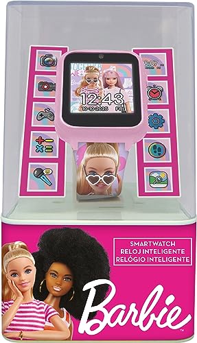 Kids Licensing - Reloj Inteligente Barbie, Smartwatch niñas, Correa Ajustable, Juegos incorporados, Multifuncional con Alarma y Cámara, Reloj Inteligente niña, Diseño Original, Perfecto para Regalo