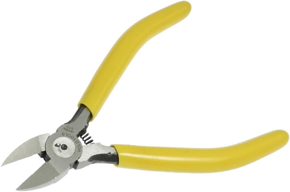 uxcell Hand Tool Wire Cutter Diagonal Cutting Pliers Yellow 5" Side Cutting Pliers