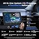 ATOTOZONE 10 QLED AI Android Autoradio 1 DIN, Floating Screen Auto, 8G+128G In-Dash Navigation,4G LTE, Kabelloses CarPlay & Android Auto, Dual-Phone & 2 Bluetooth,SCVC,GPS-Tracking,X10G110E