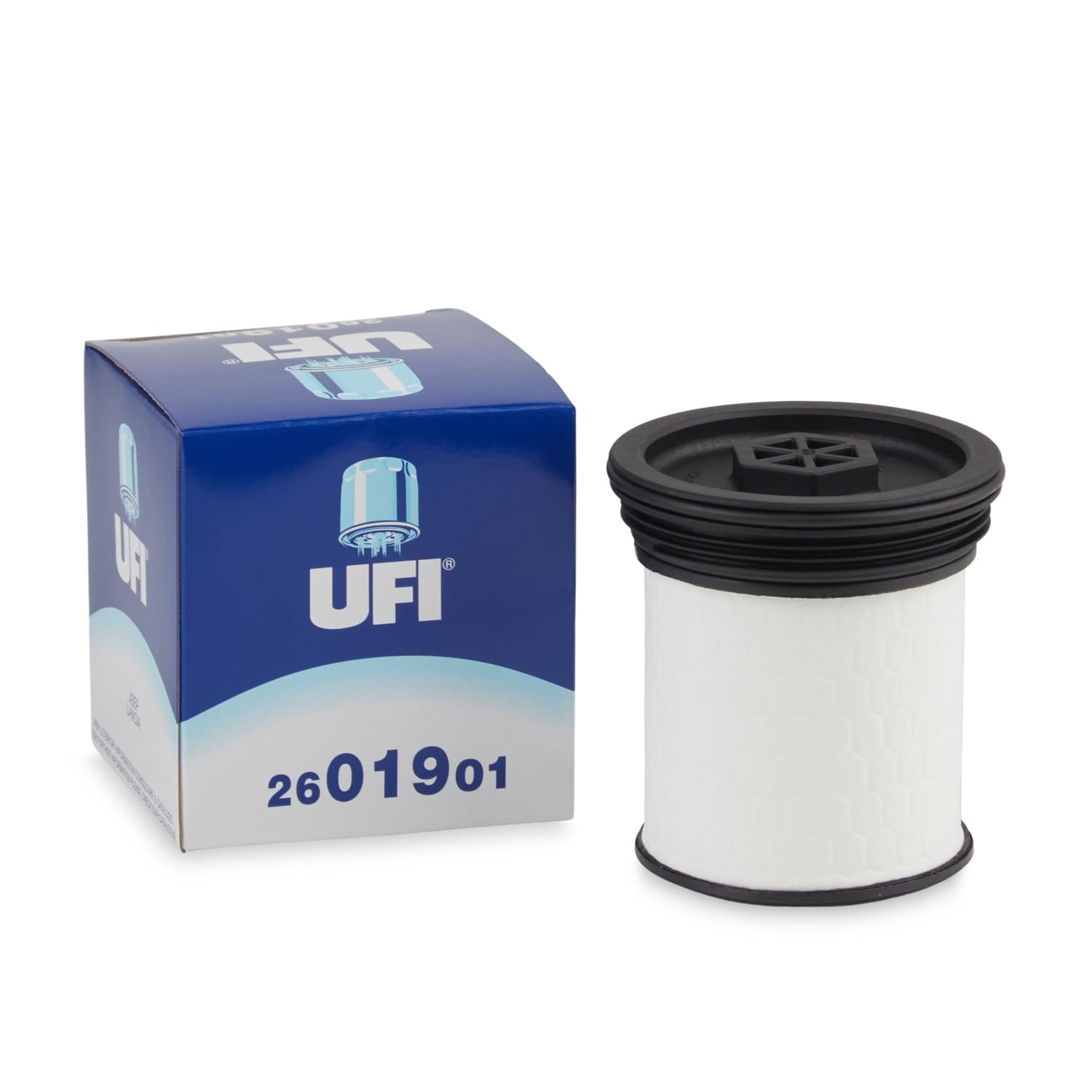 UFI Filters, Filtro Gasolio 26.019.01, Filtro Gasolio per Ricambio, Adatto a Auto, Applicabile su Modelli Jeep Cherokee, Liberty, Wrangler, Lancia Thema