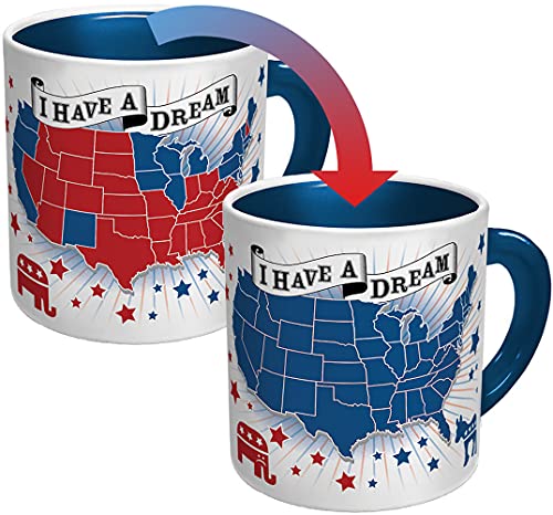 Democratic Dream Heat Changing Mug - Add Coffee and the Red States Turn Blue