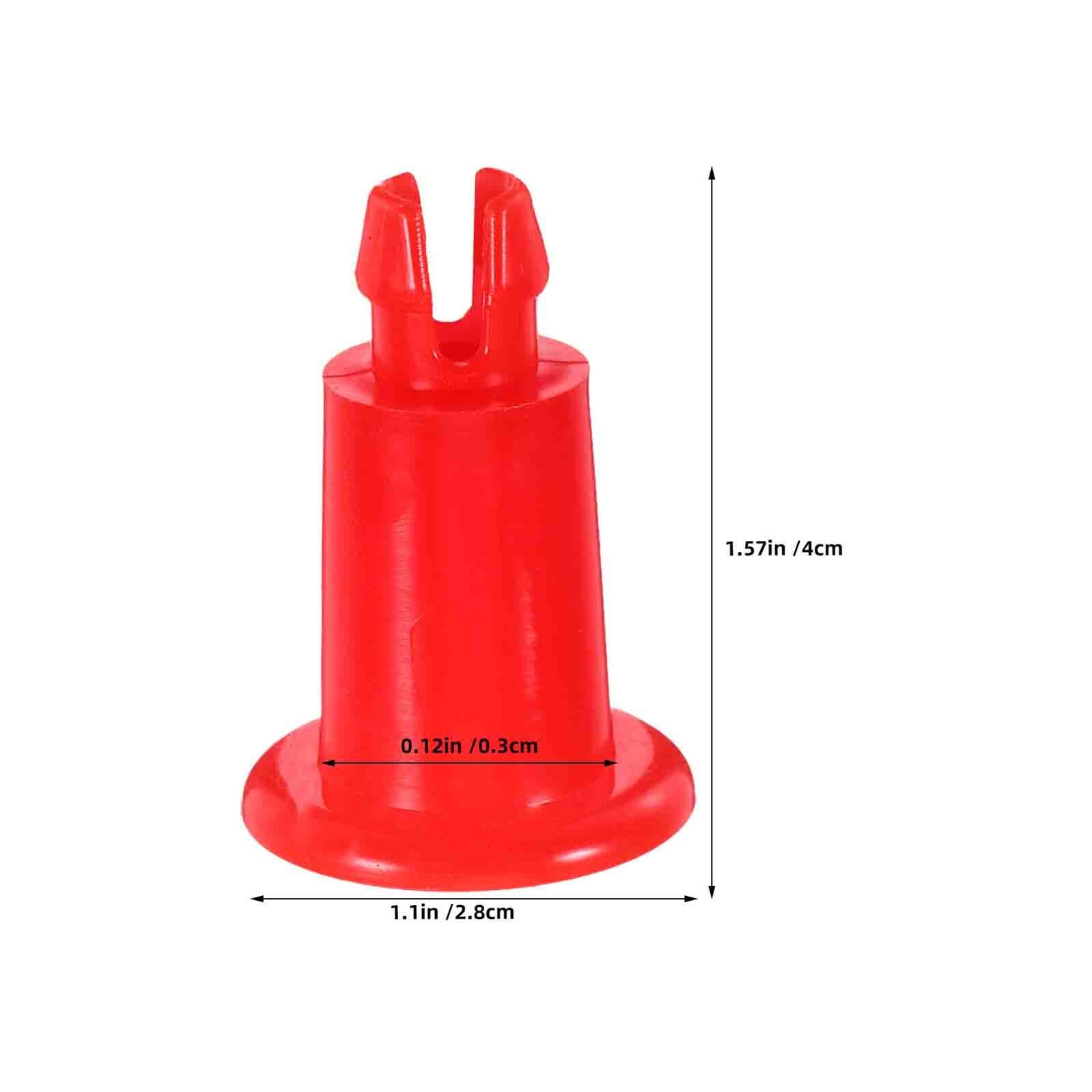 KOMBIUDA 20 Pezzi Supporto in Plastica Rossa per Bilancia Elettronica da Cucina, Piedini Livellanti Antiscivolo per Vassoio Bilancia Fino a 30 Kg