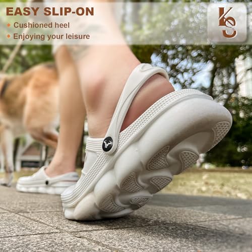 Image of KEMISANT Women Clogs,Comfortable Mules Sandals Slippers Nurse Garden Shoes Unisex for Men Cushioned Support