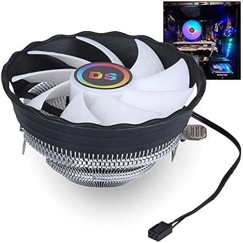 120MM CPU Fan 1500RPM Aluminum Extruded Cooling Fan with Fixed RGB, Compatible with Intel LGA 1155/1151/775/1366 (2ND C Series)
