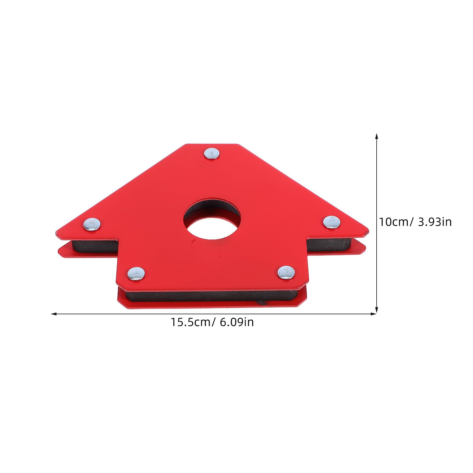 Posizionatore Magnetico per Saldatura 90°, Supporto Rosso 22kg