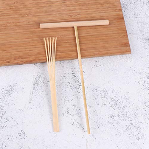 EXCEART 8Pcs Mini Ferramentas de Jardim Ancinho de Jardim Zen Meditação Zen Areia Rocha DIY Jardim Z