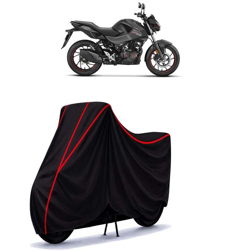Image of Hero CBZ Xtreme Water Resistant Bike Cover for All Motorcycles & Rain | Heavy Duty Taffeta Fabric | UV Protection, Dustproof, Scratchproof | All Weather Two Wheeler Body Cover with Elastic Bottom