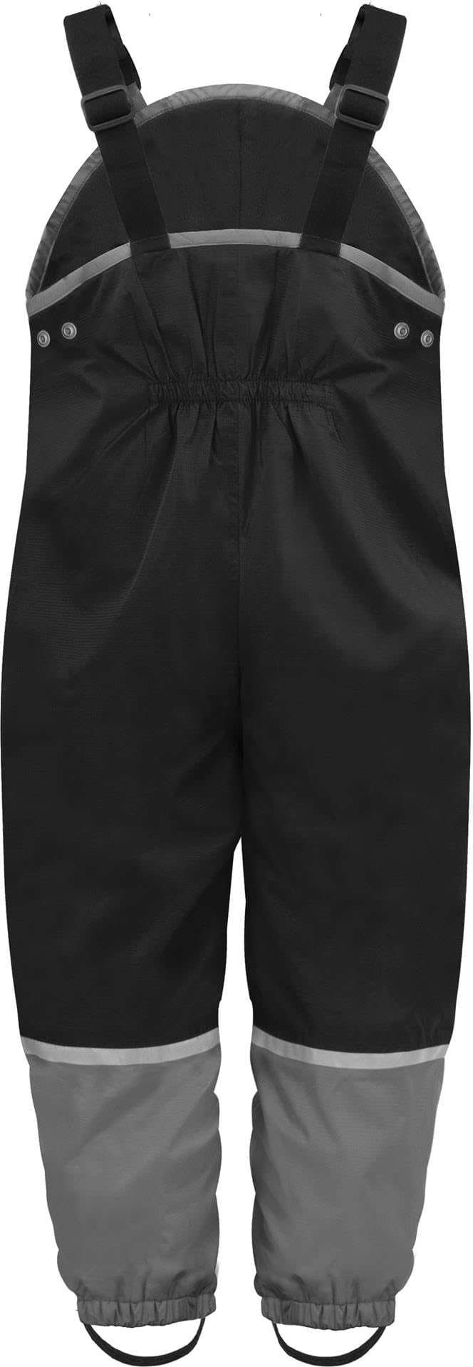 normani Baby Kleinkind Kinder Regenhose mit Hosenträgern - gefütterte Latzhose mit Reflektoren - wasserdichte Winterhose mit Fleece und Reißverschlusstasche für Junge und Mädchen