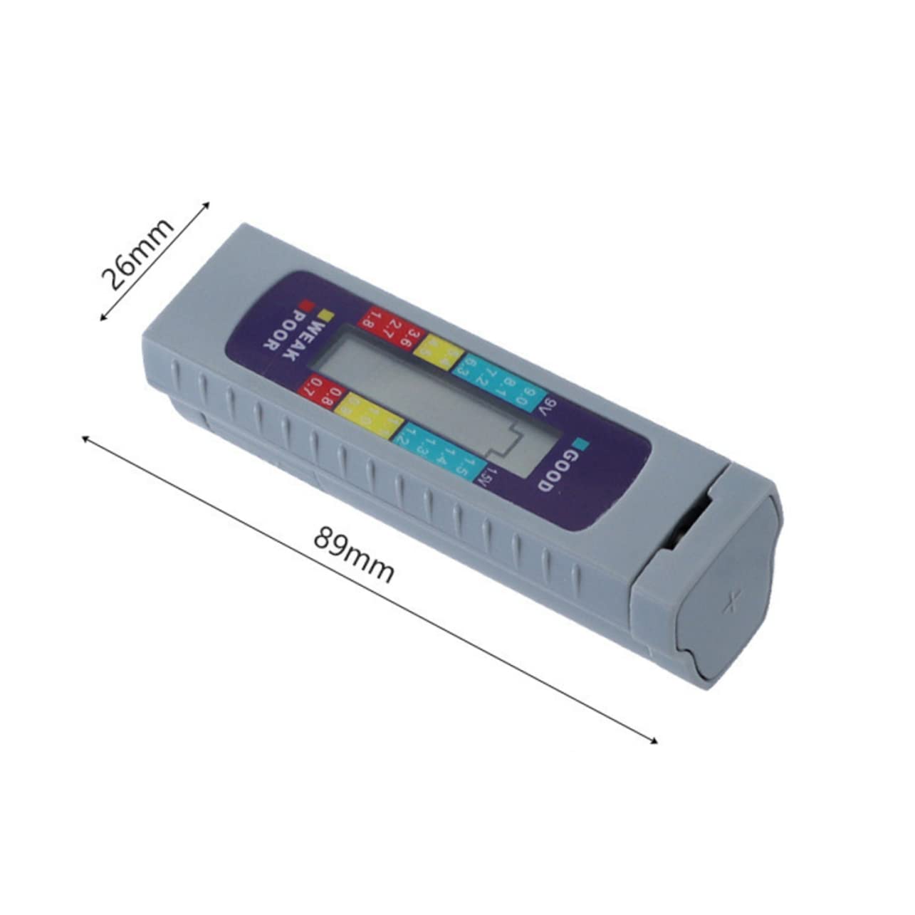 Mikikit 3 Stück Batterietester Kapazitätsmessgerät für Lithium Batterien Aa Aaa Tragbares Messinstrument mit LCD Anzeige für Verschiedene Batterietypen
