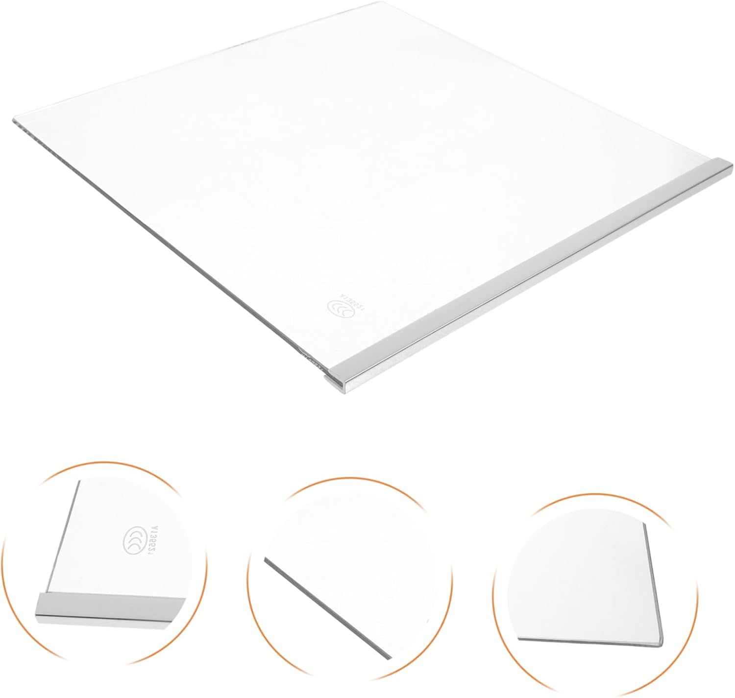 Gadpiparty 1pcs Refrigerator Shelf Divider Glass Partition for Fridge Storage Bin Organizer Easy Install