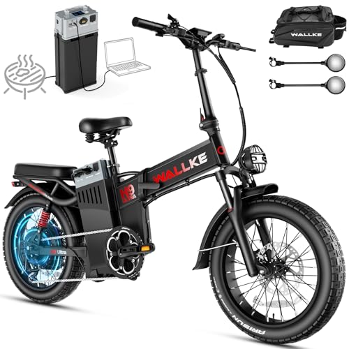 Image of Wallke H9 Ultra 5000W Electric Bike with 2640Wh Power Hub, 48V 55Ah Removable Battery, 105NM Torque & 40MPH Fast Ebike for Adults, ARISUN All Terrain Fat Tire for Camping Commute, UL2849 Certified