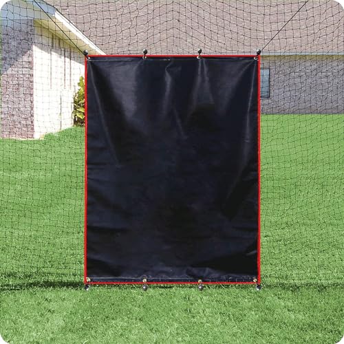 VEAREAR Strike Zone, 6×4 ft, Baseball Backstop with 8 Stable Buckles for Batting Cage, Easy Assembly, Portable Softball Pitching Target