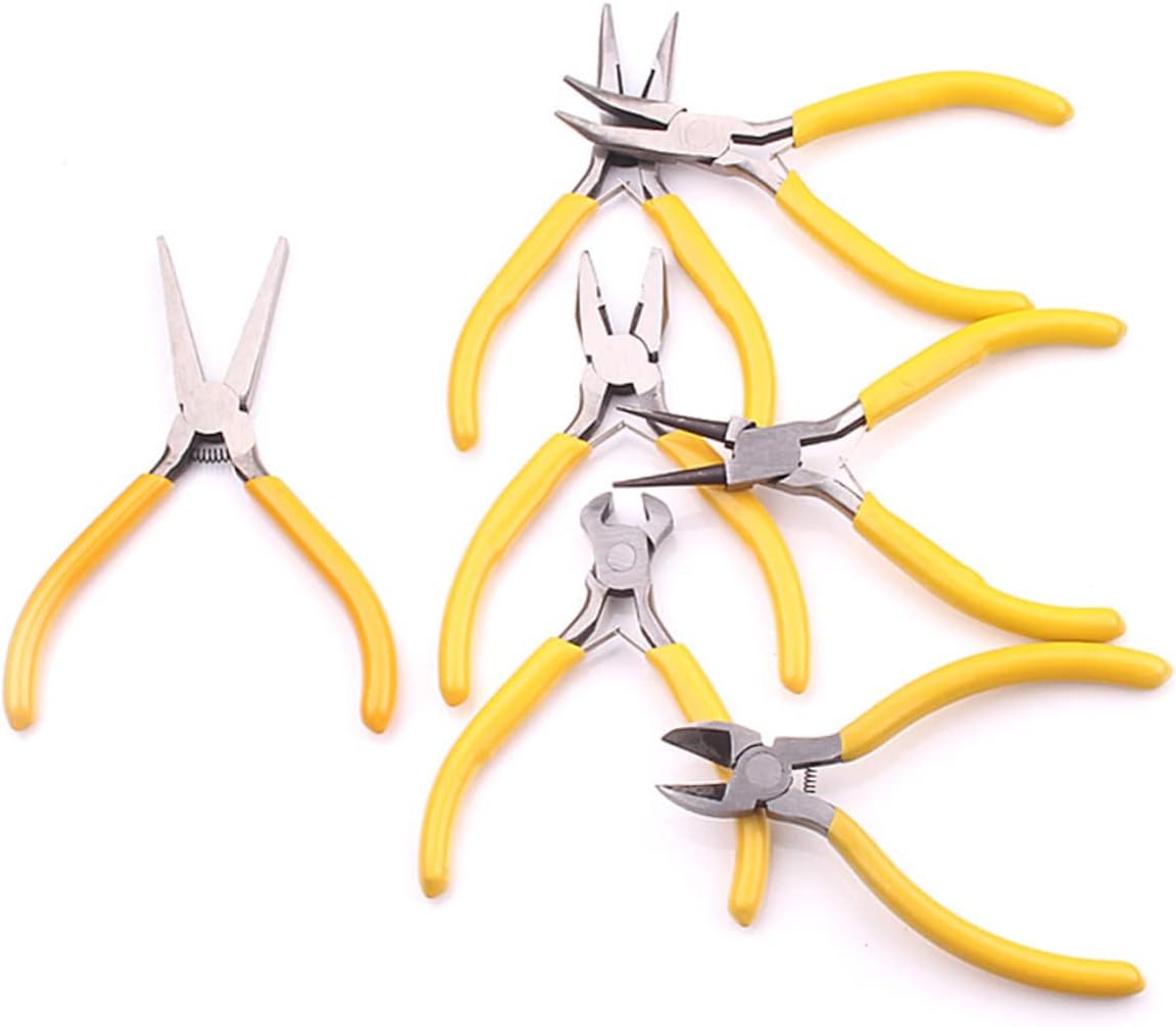 8pcs Mini Needle Nose Pliers for Jewelry Repair 5 Inch