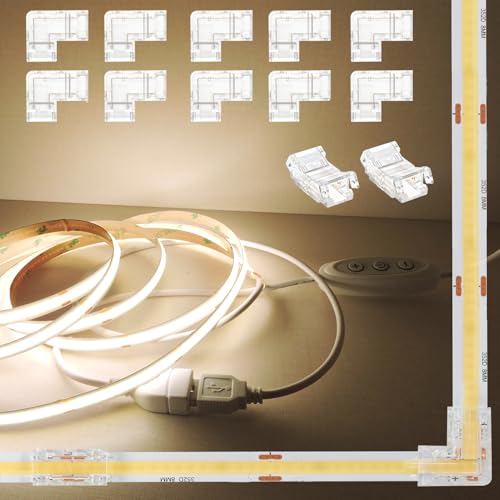 Tira LED COB 5V con Dimmer y Conectores de 2 Pines miniatura 1