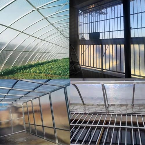 Isolation imperméable pour auvent de serre en plaques de polycarbonate
