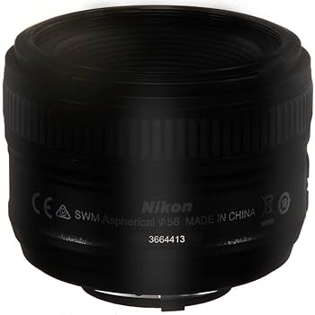 Amazon.com : Nikon AF-S NIKKOR 50mm f/1.8G Len (Renewed