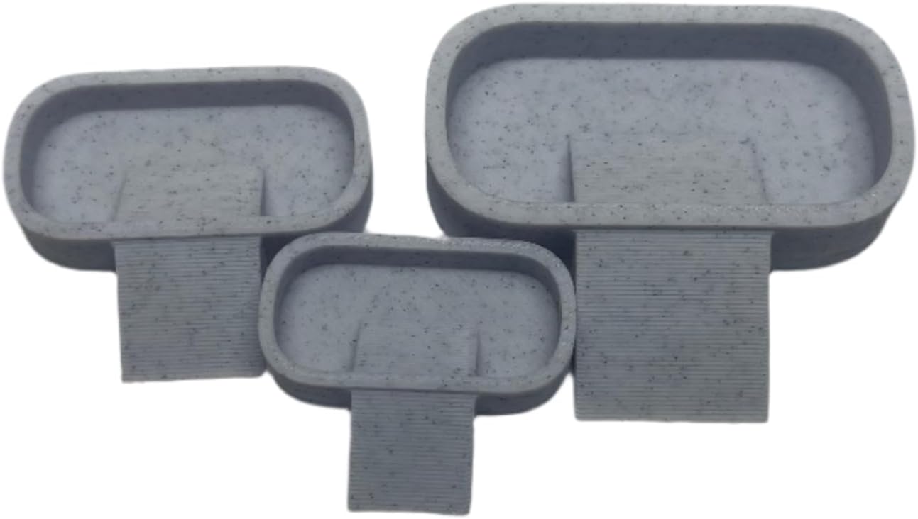 Isopod Feeding Dish 3-Pack – Small, Medium & Large Sizes | Insect Feeder Bowl Set for Isopods, Springtails, Dubia Roaches, Reptiles & Bioactive Terrariums