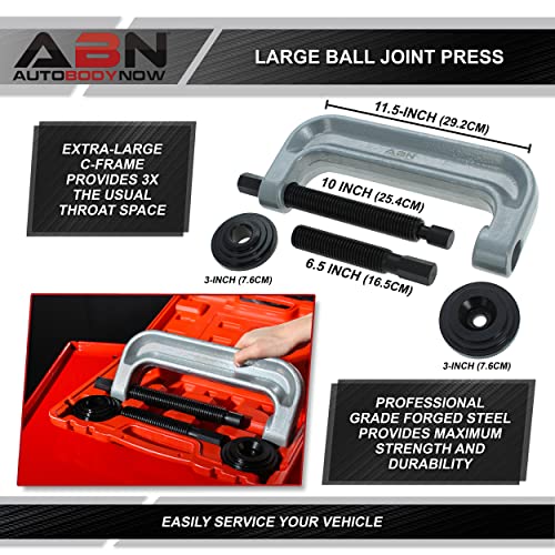 ABN Extra Large Ball Joint Press Kit Wheel Bearing Press Kit - Universal Ball Joint Separator Tool and Removal Adapters by ABN - Used condition - Image 2