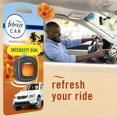 Image of Febreze Car Odor-Fighting Air Freshener Vent Clip, Hawaiian Aloha, 1 count, .06 oz