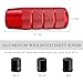 KVAEY Car Shifter Knob, Aluminum Alloy Cool Car Gear Lever Stick Shifter Handle with 3 Adapters, Shifter Gear Knob Lever for Most Manual Automatic Vehicles, Car Accessories (Red)