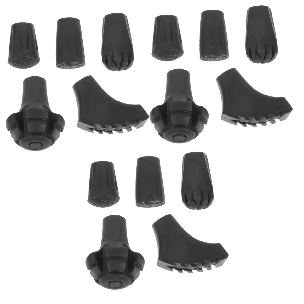 SUPVOX Coussinets De Bâtons De Marche Accessoires De Béquilles Canne Pliable Trekking Accessoires Accessoire De Trekking Conseils De Canne Couvre-Pointes Épaissis