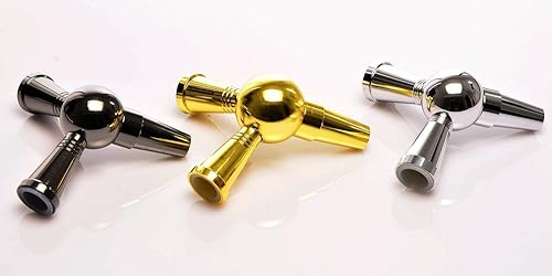 Miniatura 2 de Adaptador de manguera para cachimba, divisor de 1 a 2 conectores Shisha Joint Auto-Seal Accesorios para fumar (negro)