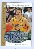 Autograph Warehouse 38699 Kris Humphries Autographed Basketball Card Minnesota 2004 Sage No. A32