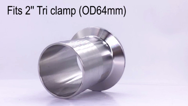 Morsetto In Acciaio Inox Tri Clamp Sanitario Per Tubo 25mm - TC-HB-100 TIB